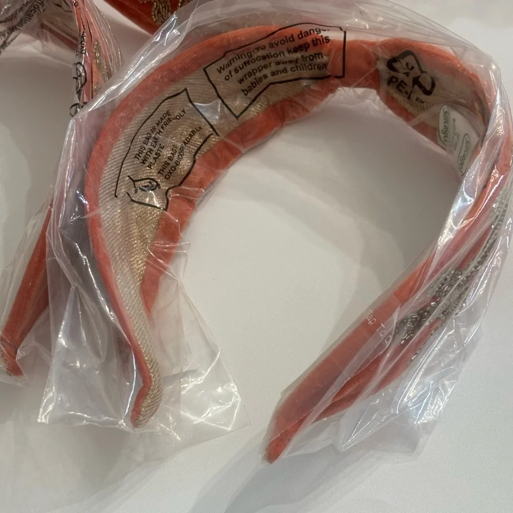 Velvet Beaded Headband-elephant terracotta - Picture 6 of 8